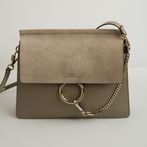 Chloe Medium Faye | Motty Grey | Shoulder Bag